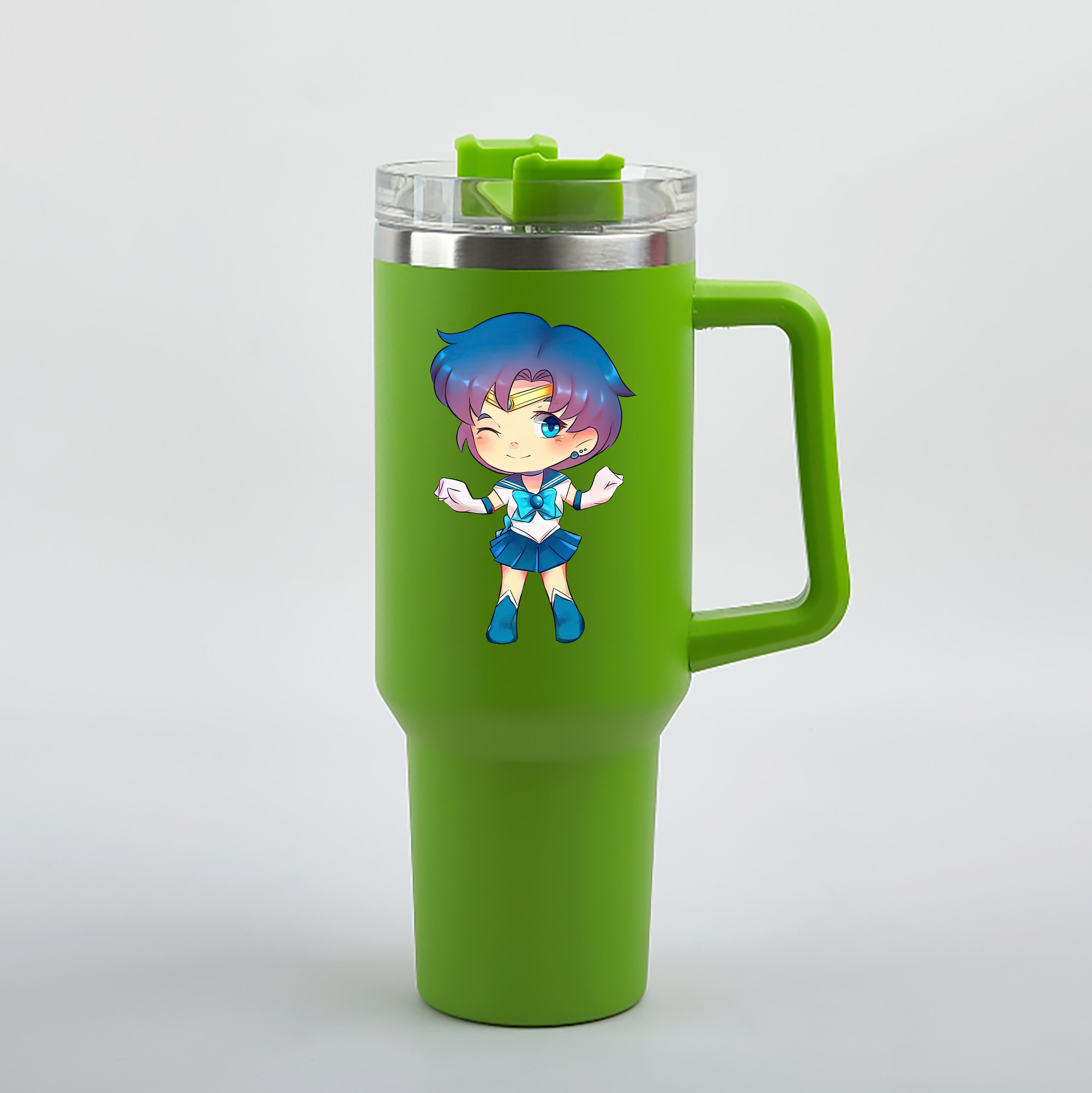 （画像用） 美少女戦士セーラームーン 水野 亜美 みずの あみ Sailor Moon Mizuno Ami 1200mL車用タンブラー（カラープリント）